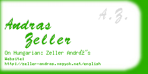 andras zeller business card